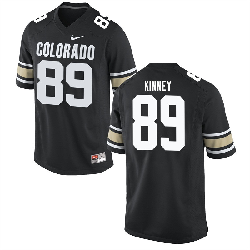 Men #89 Alex Kinney Colorado Buffaloes College Football Jerseys Sale-Home Black